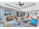 Open living space with comfortable seating and views of the backyard at 8025 Weyers Ct, Englewood, FL 34224