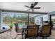 Covered patio overlooking the refreshing pool at 10127 Peach Ave, Englewood, FL 34224