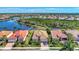 Aerial view showcasing home's location in the community at 12960 N Marsh Dr, Port Charlotte, FL 33953