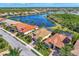 Aerial view of community by the lake at 12960 N Marsh Dr, Port Charlotte, FL 33953