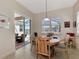 Bright breakfast nook with pool view and sliding glass doors at 12960 N Marsh Dr, Port Charlotte, FL 33953