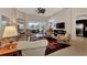 Spacious living room with comfortable seating and large windows at 12960 N Marsh Dr, Port Charlotte, FL 33953