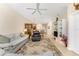Open living room showcasing kitchen and dining area at 13488 Abercrombie Dr, Englewood, FL 34223