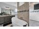 Spa-like bathroom with a large soaking tub and shower at 14351 Howard Ave, Port Charlotte, FL 33953