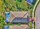 Bird's eye view of the property, highlighting the home's layout and pool at 2148 La Palma Ave, Port Charlotte, FL 33953