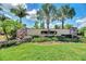 Villa Milano community sign with landscaping at 2148 La Palma Ave, Port Charlotte, FL 33953