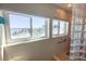 Spa-like bathroom with glass block shower,water views, and double vanity at 2255 N Beach Rd # 9, Englewood, FL 34223