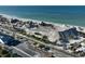Aerial shot of beach renourishment project near oceanfront homes at 2255 N Beach Rd # 9, Englewood, FL 34223