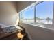 Elegant staircase with water views from the landing at 2255 N Beach Rd # 9, Englewood, FL 34223