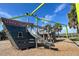 Wooden pirate ship playground structure for  at 2255 N Beach Rd # 9, Englewood, FL 34223