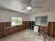 Renovation in progress, bedroom with new window and flooring at 2930 Waterside Dr, Englewood, FL 34224