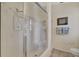 Large walk-in shower with glass enclosure at 3300 Pennyroyal Rd, Port Charlotte, FL 33953