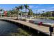 Lakeside walkway with benches and palm trees at 11564 Renaissance Blvd, Venice, FL 34293