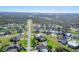 Aerial view showing the home's location within a tranquil, residential neighborhood at 2 Broadmoor Rd, Rotonda West, FL 33947