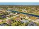 Wide aerial view of the community and surrounding area at 2 Marker Rd, Rotonda West, FL 33947