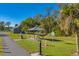 Picnic pavilion with bike rack and fire hydrant at 2 Marker Rd, Rotonda West, FL 33947