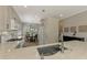 Modern kitchen with white appliances and quartz countertops at 3179 Osprey Ln, Port Charlotte, FL 33953