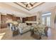 Bright living room with comfortable seating and a large TV at 634 Boundary Blvd, Rotonda West, FL 33947