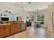 Open kitchen features granite countertops, stainless steel appliances, and an eat-in area at 76 Long Meadow Ct, Rotonda West, FL 33947