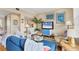 Living room with coastal decor, hardwood floors and comfortable seating at 10390 Longshore Rd # 82, Placida, FL 33946