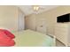 Bedroom with a queen-size bed, dresser and views of the water at 13091 Creekside Ln, Port Charlotte, FL 33953