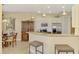Modern kitchen with stainless steel appliances and an island at 13091 Creekside Ln, Port Charlotte, FL 33953