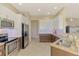 Well-equipped kitchen, featuring stainless steel appliances and granite countertops at 13091 Creekside Ln, Port Charlotte, FL 33953