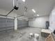 Spacious two-car garage with painted floor at 14681 Keystone Blvd, Port Charlotte, FL 33981