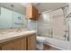 Bathroom includes a toilet, sink vanity, shower/tub combo at 1515 Forrest Nelson Blvd # A 202, Port Charlotte, FL 33952