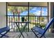Screened porch with patio furniture, offering relaxing outdoor space at 1515 Forrest Nelson Blvd # A 202, Port Charlotte, FL 33952