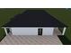 View of the home's back and rear porch at 1516 Birchcrest Blvd, Port Charlotte, FL 33952
