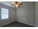 Bright bedroom with ceiling fan and window blinds at 30072 Alder Rd, Punta Gorda, FL 33982