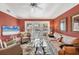 Bright living room with a view and comfy seating at 520 Pine Hollow Cir # 520, Englewood, FL 34223
