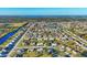 Aerial view showing community landscape and waterfront at 6358 Granger Rd, Port Charlotte, FL 33981