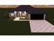 One-story home with gray exterior, two-car garage, and landscaping at 7320 Freeberg Cir, Port Charlotte, FL 33981