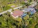 Aerial view of the house and surrounding neighborhood at 9487 Prospect Ave, Englewood, FL 34224