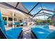 Relaxing view from the patio overlooking the refreshing pool at 9487 Prospect Ave, Englewood, FL 34224