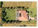 Bird's-eye view of single-Gathering home with pool and expansive backyard at 109 Bonita Dr, Rotonda West, FL 33947