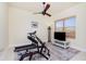 Home gym featuring a treadmill and exercise machine at 109 Bonita Dr, Rotonda West, FL 33947
