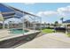 Inviting kidney-shaped pool with a screened enclosure, providing shade and privacy at 1113 Brown St, Englewood, FL 34224