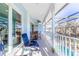 Relaxing balcony overlooking the pool and backyard at 13104 Via Cassia, Placida, FL 33946