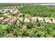 Aerial view of single Gathering home with pool and lanai at 13123 Preserve Ct, Port Charlotte, FL 33953