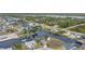 Aerial of canal-front homes, showcasing the community's waterfront lots at 15500 Longview Rd, Port Charlotte, FL 33981