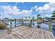 Private wooden dock perfect for your boat at 15500 Longview Rd, Port Charlotte, FL 33981