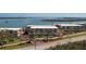 Aerial view of Sandpiper Rey complex near the water at 1651 Beach Rd # 212, Englewood, FL 34223