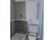 Bathroom with toilet and shower, currently under renovation at 1751 Beach Rd # 204, Englewood, FL 34223