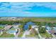 Aerial view of waterfront property with canal access at 2075 Pennsylvania Ave, Englewood, FL 34224