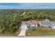 Aerial view of single-Gathering home and lot at 2251 Meetze St, Port Charlotte, FL 33953