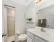Clean bathroom with shower, toilet and vanity at 2251 Meetze St, Port Charlotte, FL 33953