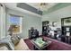 Office with window, desk, and built-in shelves at 2271 Paraiso Ct, Englewood, FL 34224